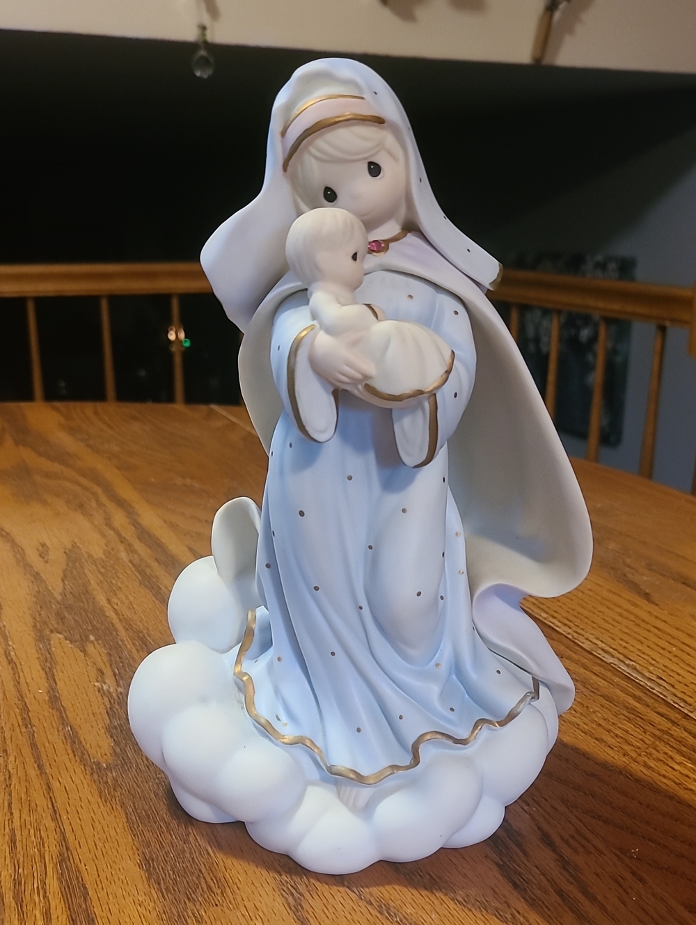 Precious Monents 'Blessed Art Thou Amongat Women' Porcrlaon Figurine 9.5" Tall
